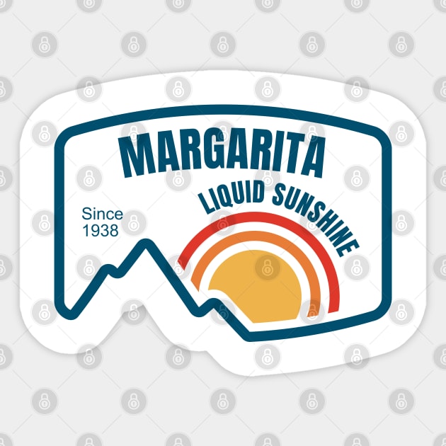 Liquid sunshine since 1938 - Margarita Sticker by All About Nerds